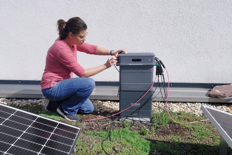 Wir haben diesen Speicher mit einem AB2000 Zusatzmodul genutzt Wir haben diesen Speicher mit einem AB2000 Zusatzmodul genutzt