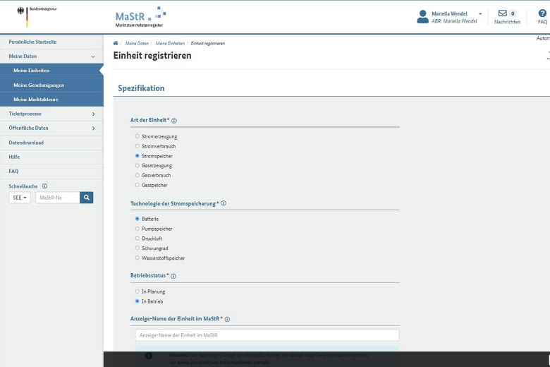 Für Speicher gibt es noch kein vereinfachtes Anmeldeverfahren im MaStR Für Speicher gibt es noch kein vereinfachtes Anmeldeverfahren im MaStR