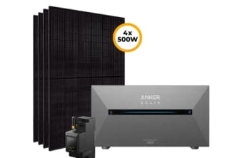 2.000 W Balkonkraftwerk mit Anker Speicher