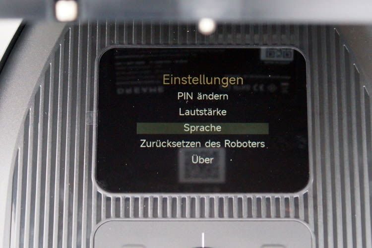 Zur Auswahl stehen hier z. B. die Sprachen Deutsch und Englisch Zur Auswahl stehen hier z. B. die Sprachen Deutsch und Englisch