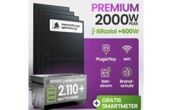 2000 Watt Balkonkraftwerk + Avocado 22 Pro Speicher