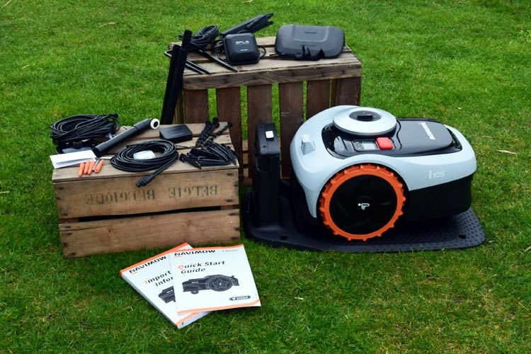 Hier sind alle von uns geprüften Komponenten dieses Mähers zu sehen Hier sind alle von uns geprüften Komponenten dieses Mähers zu sehen