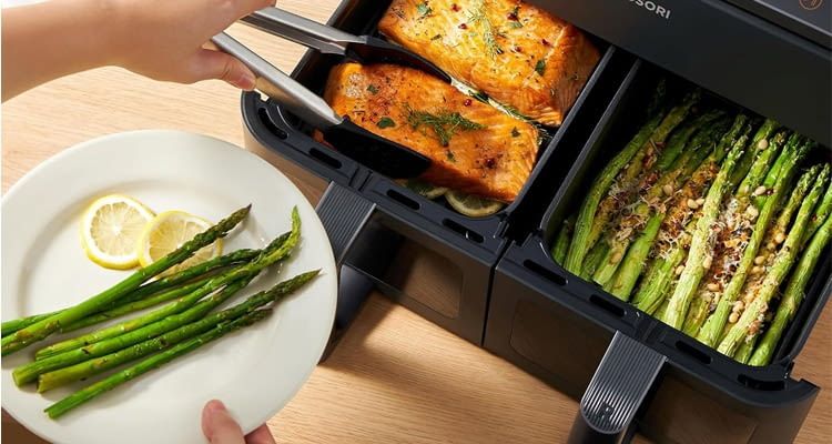 Dieser Airfryer bietet genügend Platz für 3 bis 4 Portionen Dieser Airfryer bietet genügend Platz für 3 bis 4 Portionen
