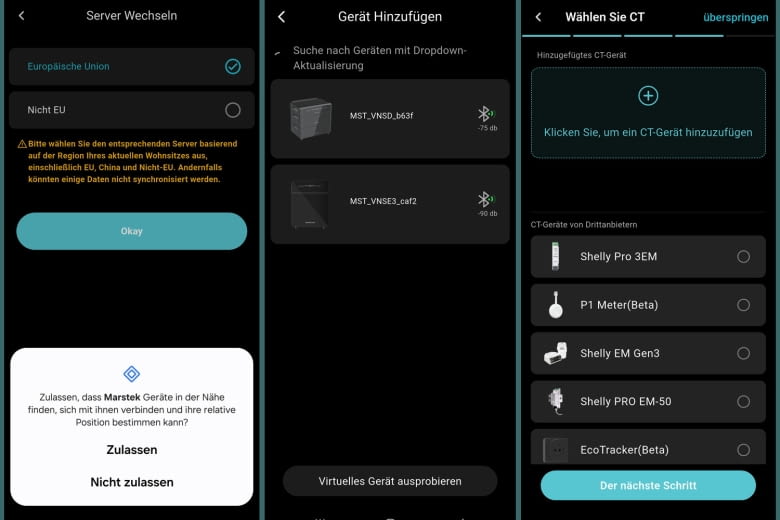 Hier sind einige der App-Vernetzungsschritte zu sehen Hier sind einige der App-Vernetzungsschritte zu sehen