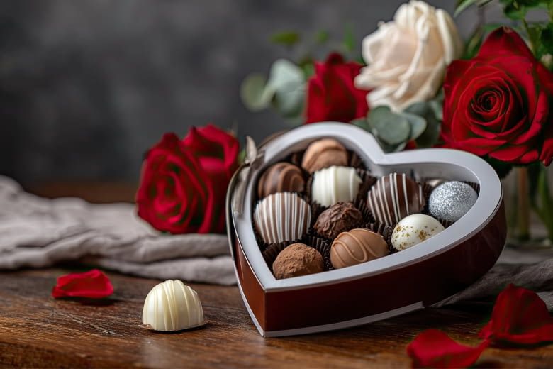 Blumen und Schokolade gehören immer noch zu den beliebtesten Geschenkideen Blumen und Schokolade gehören immer noch zu den beliebtesten Geschenkideen