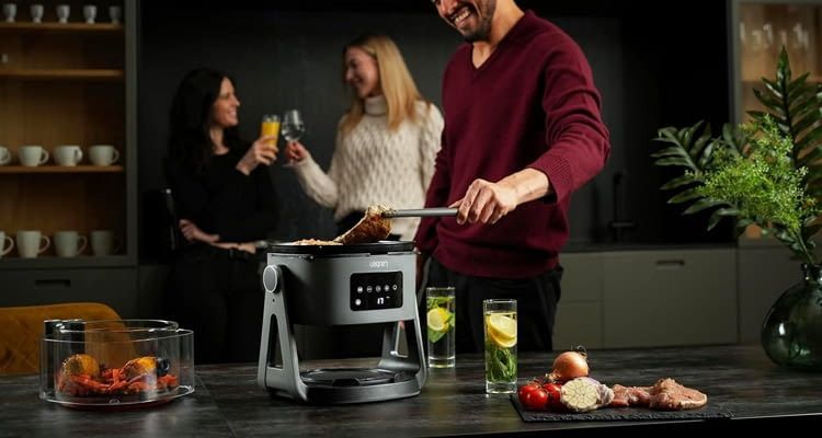Diese Heißluftfritteuse ist sogar als Grill nutzbar Diese Heißluftfritteuse ist sogar als Grill nutzbar