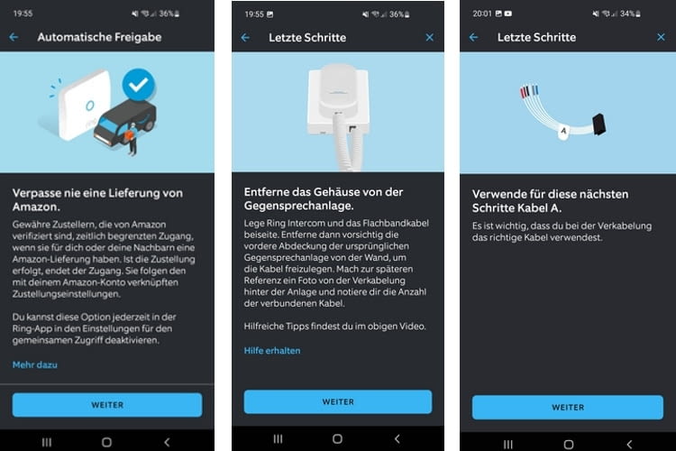 Die App der Ring Intercom ist übersichtlich aufgebaut und einfach handzuhaben Die App der Ring Intercom ist übersichtlich aufgebaut und einfach handzuhaben