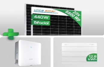 8.8 kWp Solaranlage + 12.8 kWh Speicher