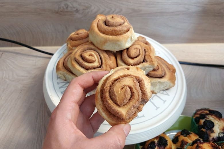 Trotz Startschwierigkeiten schmeckten die Zimtschnecken am Ende gut Trotz Startschwierigkeiten schmeckten die Zimtschnecken am Ende gut