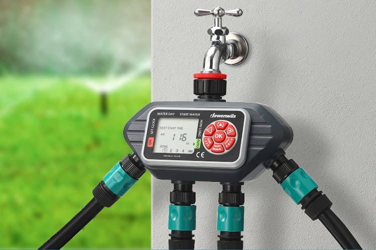 Bewässerungscomputer haben meist ein bis vier Ausgänge Bewässerungscomputer haben meist ein bis vier Ausgänge