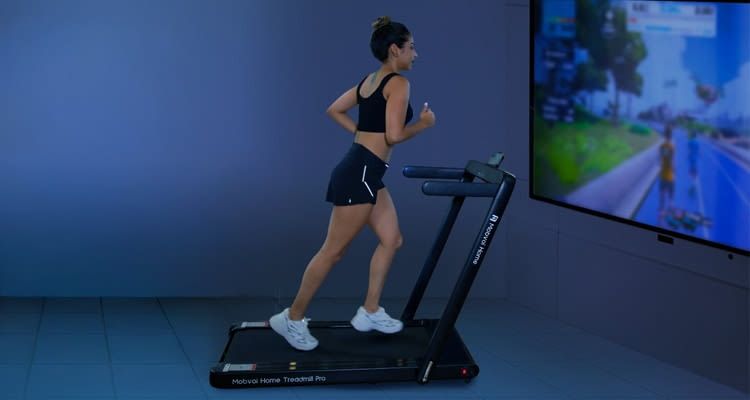 Im Mobvoi Laufband ist zusätzlich ein Bluetooth-Lautsprecher integriert Im Mobvoi Laufband ist zusätzlich ein Bluetooth-Lautsprecher integriert