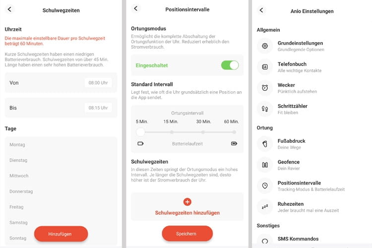 Wir fanden alle Einstellungsoptionen der App sehr übersichtlich Wir fanden alle Einstellungsoptionen der App sehr übersichtlich