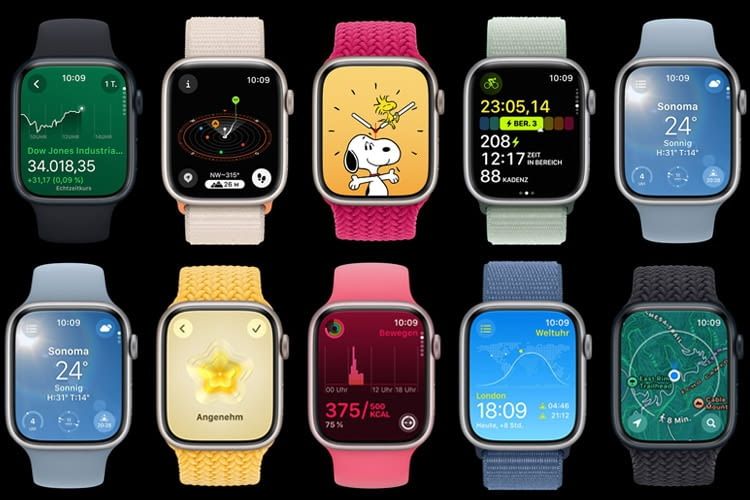 Apple bietet eine enorme Auswahl an Uhren-Armbändern an Apple bietet eine enorme Auswahl an Uhren-Armbändern an