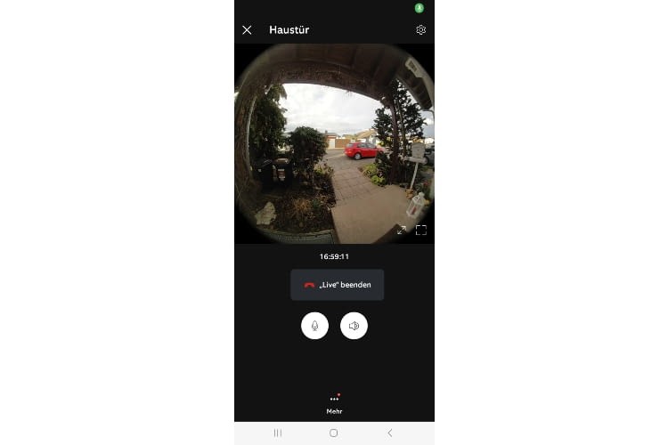 Das ist die Kameraperspektive der Ring Doorbell 3 Das ist die Kameraperspektive der Ring Doorbell 3