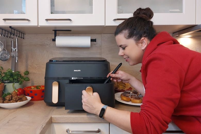 Airfryer schalten sich beim Öffnen meist automatisch ab Airfryer schalten sich beim Öffnen meist automatisch ab