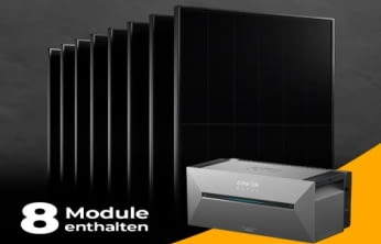 Solago Solarkraftwerk ohne Halterung und mit Anker Solix 3