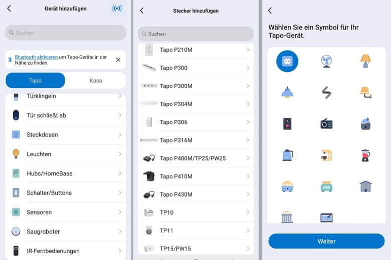 Hier sind einige der App-Installationsschritte zu sehen Hier sind einige der App-Installationsschritte zu sehen
