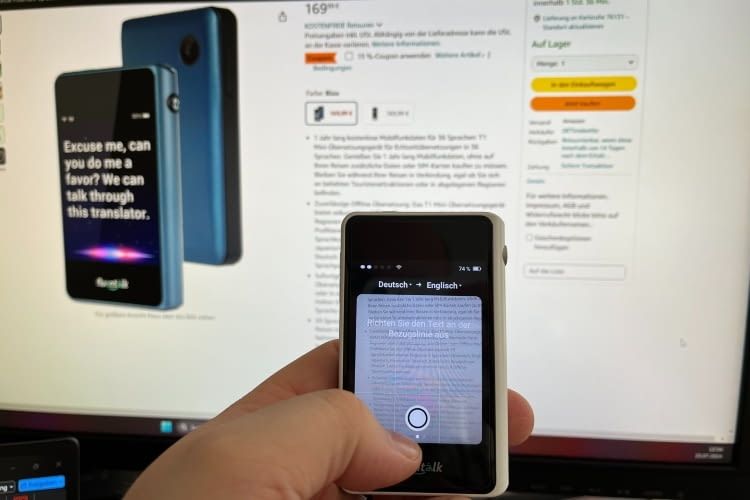 Die Fotofunktion zur Textübersetzung funktionierte einwandfrei Die Fotofunktion zur Textübersetzung funktionierte einwandfrei