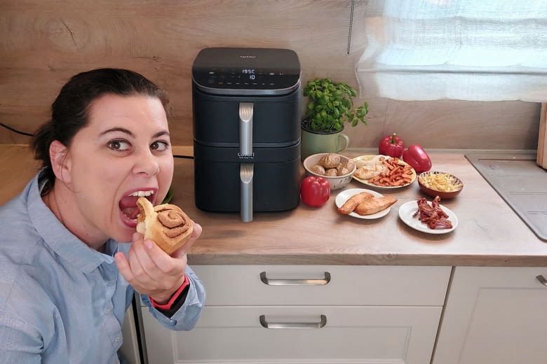 Wir haben mit dem Air Fryer sogar Zimtschnecken gebacken Wir haben mit dem Air Fryer sogar Zimtschnecken gebacken