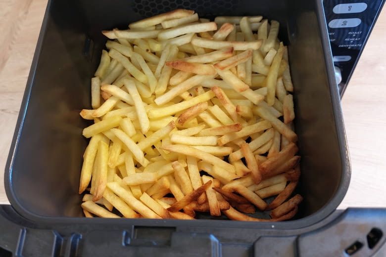 Mit den Pommes waren wir in diesem Test-Durchlauf nicht zufrieden Mit den Pommes waren wir in diesem Test-Durchlauf nicht zufrieden