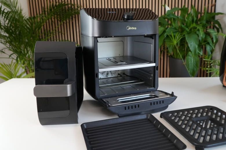 Die meisten Airfryer verfügen über spülmaschinengeeignete Roste Die meisten Airfryer verfügen über spülmaschinengeeignete Roste