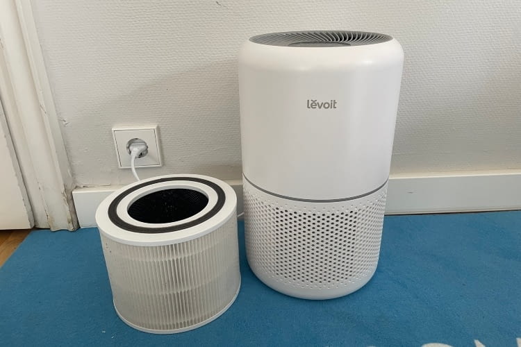 Der Filter des Levoit besteht aus einem Vor-, HEPA- und Aktivkohlefilter Der Filter des Levoit besteht aus einem Vor-, HEPA- und Aktivkohlefilter