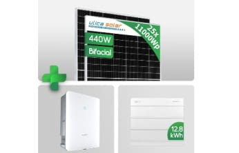 11 kWp Solaranlage + 12,8 kWh Speicher