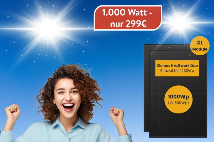 Günstiges Balkonkraftwerk für nur 299 Euro!