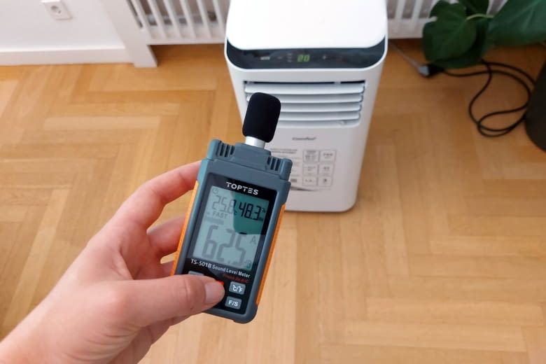 Unser Test-Verfahren beinhaltet auch eine Lautstärke-Messung Unser Test-Verfahren beinhaltet auch eine Lautstärke-Messung