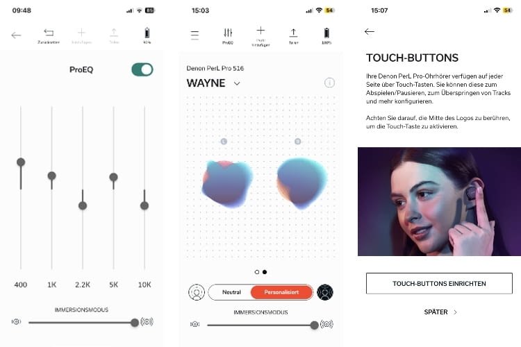 Nach der Konfiguration können alle Funktionen in der App gesteuert werden Nach der Konfiguration können alle Funktionen in der App gesteuert werden