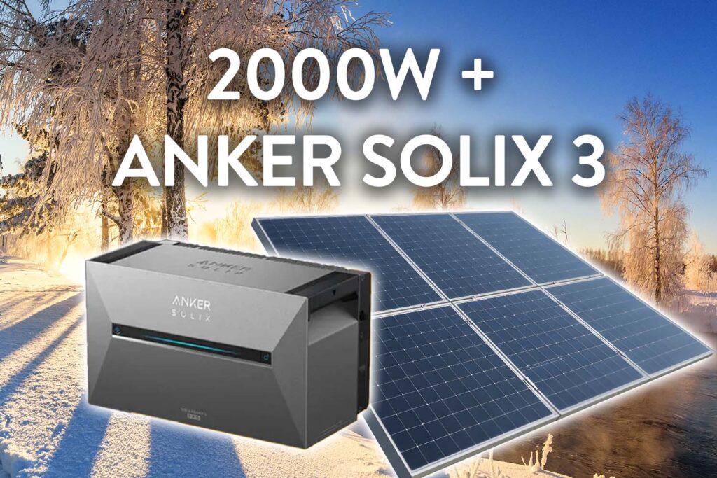 2.000W Balkonkraftwerk mit Anker SOLIX 3 Speicher – hier sind die Module quasi geschenkt