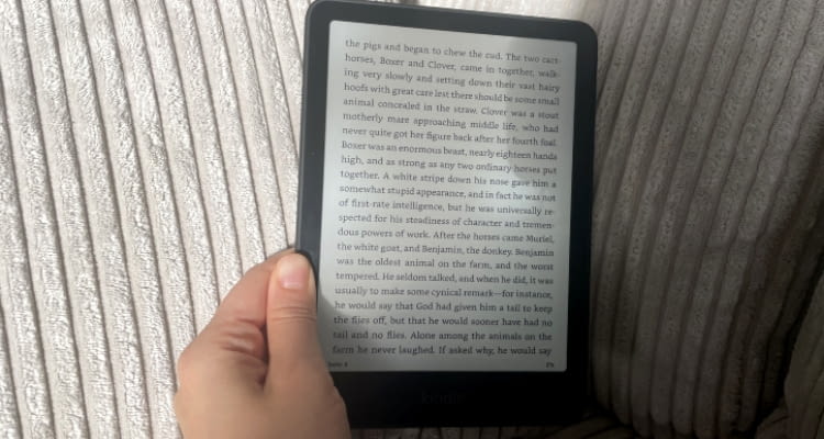Lesen im Sonnenlicht ist bei Kindle Paperwhite 2024 kein Problem. Lesen im Sonnenlicht ist bei Kindle Paperwhite 2024 kein Problem.
