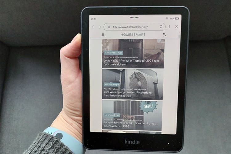 Hier ist die home&mart Website auf dem Kindle zu sehen Hier ist die home&mart Website auf dem Kindle zu sehen
