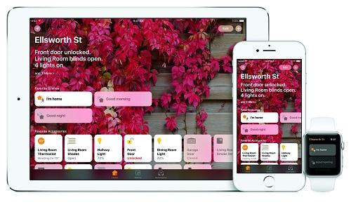 HomeKit App auf iPad, iPhone und Apple Watch HomeKit App auf iPad, iPhone und Apple Watch