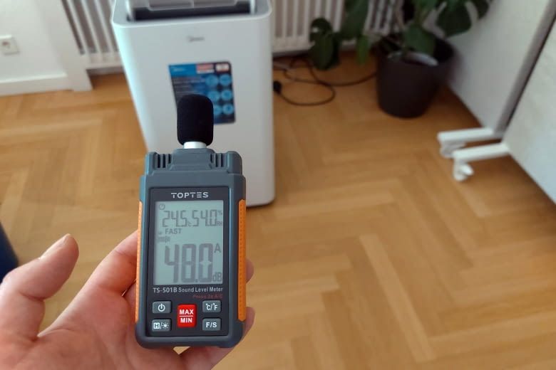 In diesem Test haben wir die Lautstärke mit einem Spezialgerät gemessen In diesem Test haben wir die Lautstärke mit einem Spezialgerät gemessen