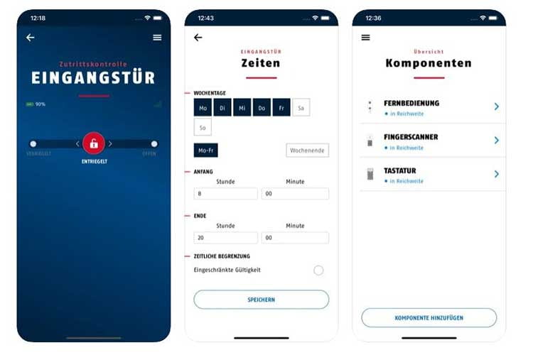 Die Verwaltung des ABUS HomeTec Pro Bluetooth-Türschlosses erfolgt komfortabel und sicher per App Die Verwaltung des ABUS HomeTec Pro Bluetooth-Türschlosses erfolgt komfortabel und sicher per App
