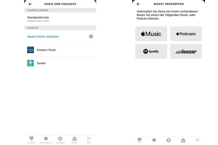 Wollen Nutzer einen anderen Streamingdienst als Standard auswählen als Amazon Music, geht das einfach Wollen Nutzer einen anderen Streamingdienst als Standard auswählen als Amazon Music, geht das einfach