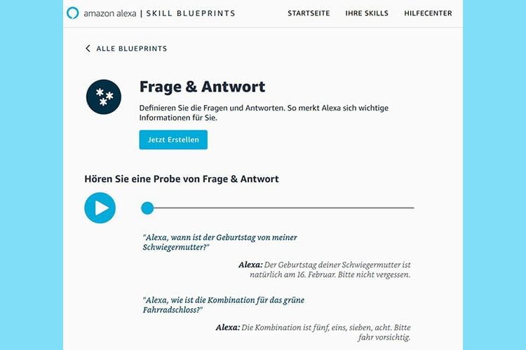 Ein Frage & Antwort-Skill ist einfach zu bauen und bietet nahezu endlose Möglichkeiten Ein Frage & Antwort-Skill ist einfach zu bauen und bietet nahezu endlose Möglichkeiten