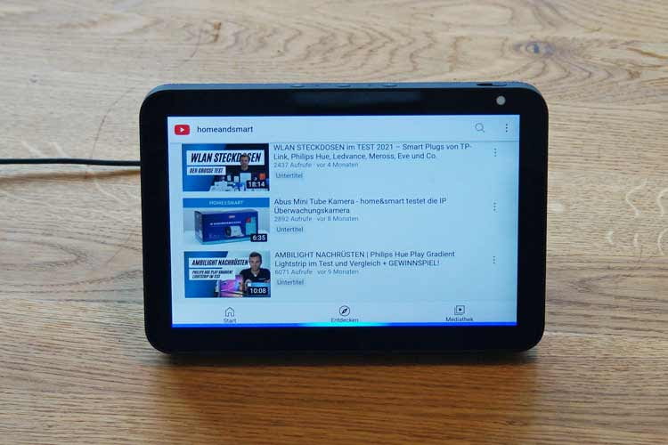 Alle home&smart-Videos lassen sich ganz einfach über Echo Show ansehen Alle home&smart-Videos lassen sich ganz einfach über Echo Show ansehen