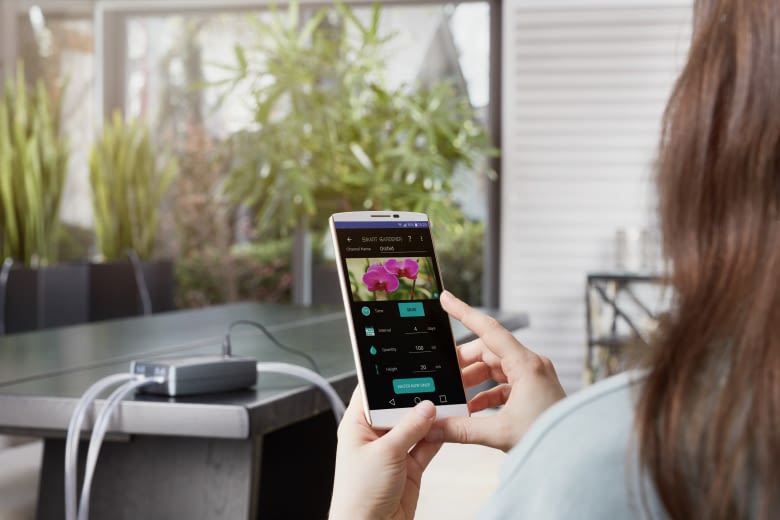 Die Konfiguration des Smart Gardeners erfolgt per Android-App Die Konfiguration des Smart Gardeners erfolgt per Android-App