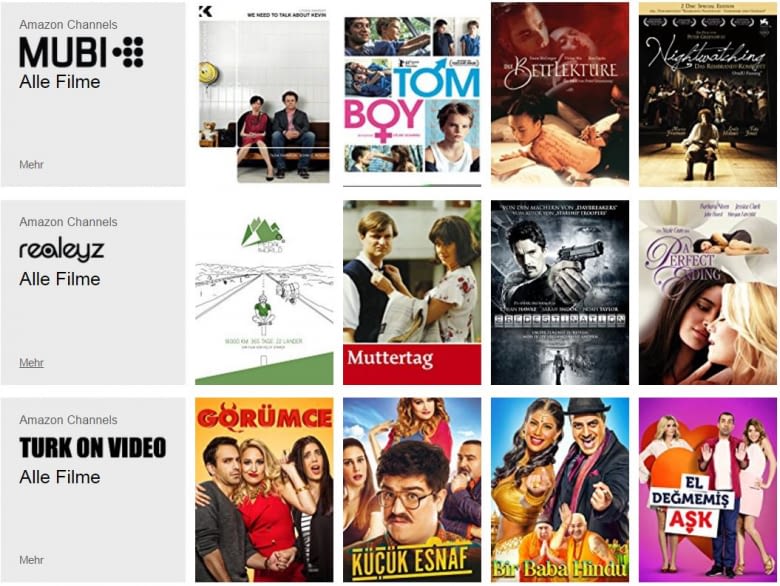 Independent-Sender und Special-Interest-Kanäle machen Amazon Channels durchaus attraktiv Independent-Sender und Special-Interest-Kanäle machen Amazon Channels durchaus attraktiv