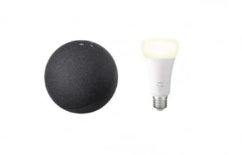 Echo Dot (4. Gen.) + Philips Hue White LED