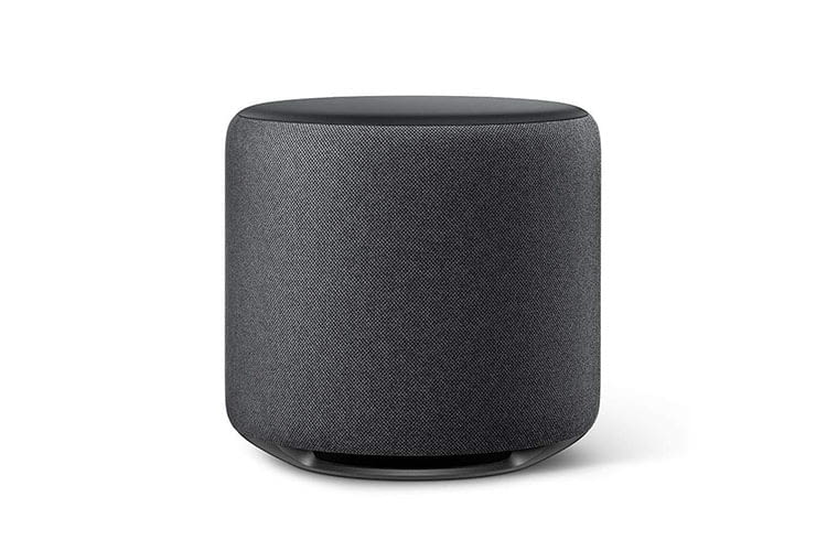 Der Downfire-Subwoofer Amazon Echo Sub strahlt den Schall nach unten in den Boden ab Der Downfire-Subwoofer Amazon Echo Sub strahlt den Schall nach unten in den Boden ab