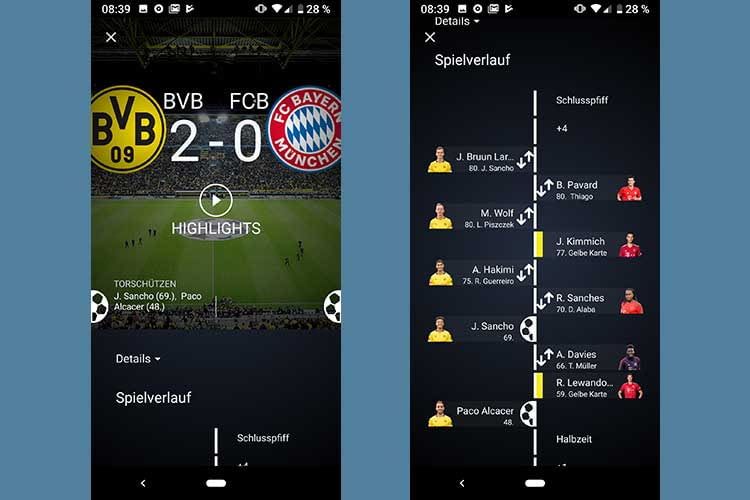 Amazon Fußball live bereitet das Spielgeschehen auch grafisch übersichtlich auf Amazon Fußball live bereitet das Spielgeschehen auch grafisch übersichtlich auf