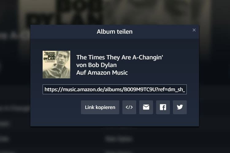 Zeigen, was gefällt. Die Amazon Music Sharing-Funktion macht's möglich Zeigen, was gefällt. Die Amazon Music Sharing-Funktion macht's möglich
