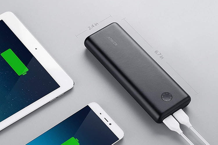Anker PowerCore II 20000 mAh Powerbank - der Stromtanker versorgt zwei Geräte gleichzeitig mit Energie Anker PowerCore II 20000 mAh Powerbank - der Stromtanker versorgt zwei Geräte gleichzeitig mit Energie