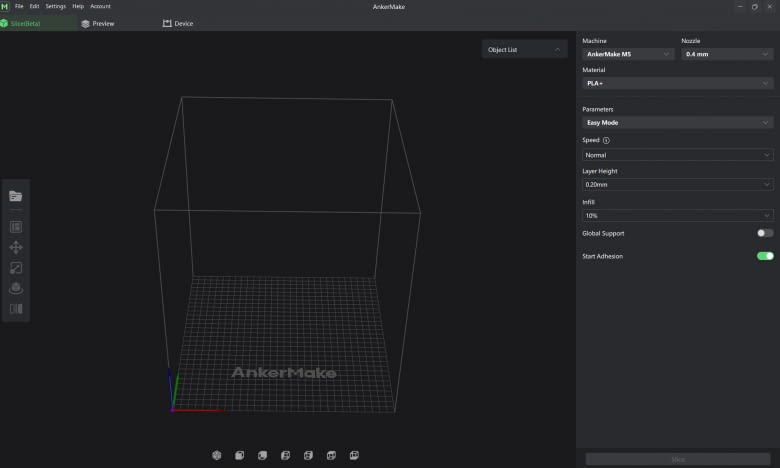 Die AnkerMake Slicer Software hat noch einige Probleme, befindet sich aber auch noch in der Beta Die AnkerMake Slicer Software hat noch einige Probleme, befindet sich aber auch noch in der Beta
