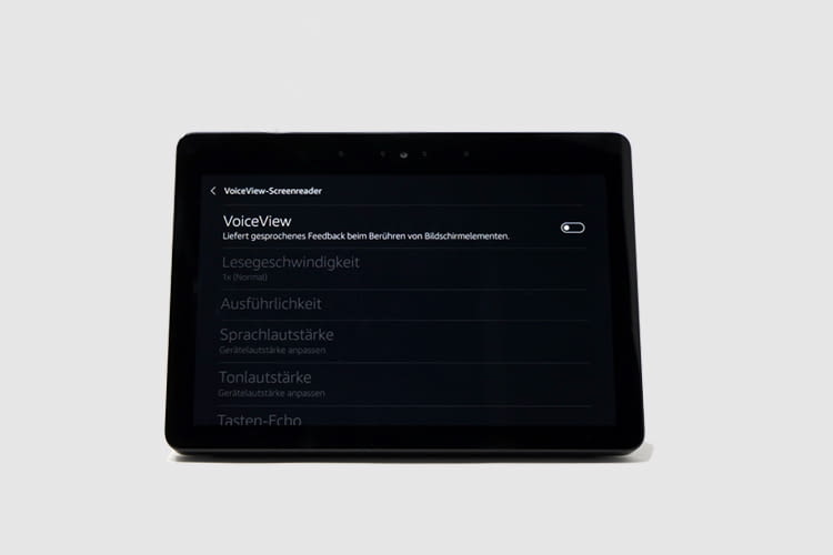 Unser Praxistest hat gezeigt: Der VoiceView-Screenreader ist in wenigen Schritten aktivierbar Unser Praxistest hat gezeigt: Der VoiceView-Screenreader ist in wenigen Schritten aktivierbar