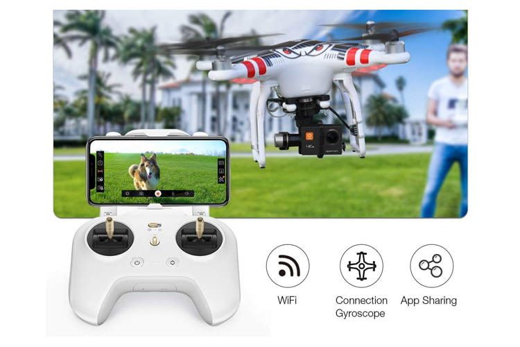 Per Smartphone App kann die Actioncam auch von Ferne ausgelöst werden Per Smartphone App kann die Actioncam auch von Ferne ausgelöst werden