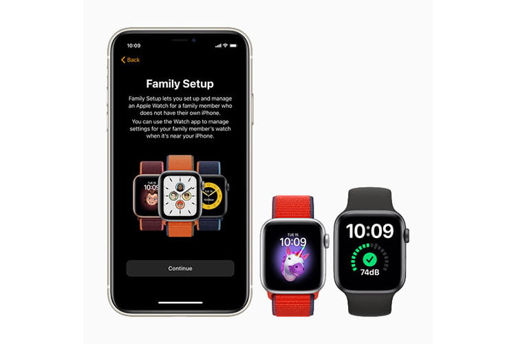 Dank Familienkonfiguration können mehrere Apple Watch SE Smartwatches mit einem iPhone betrieben werden Dank Familienkonfiguration können mehrere Apple Watch SE Smartwatches mit einem iPhone betrieben werden